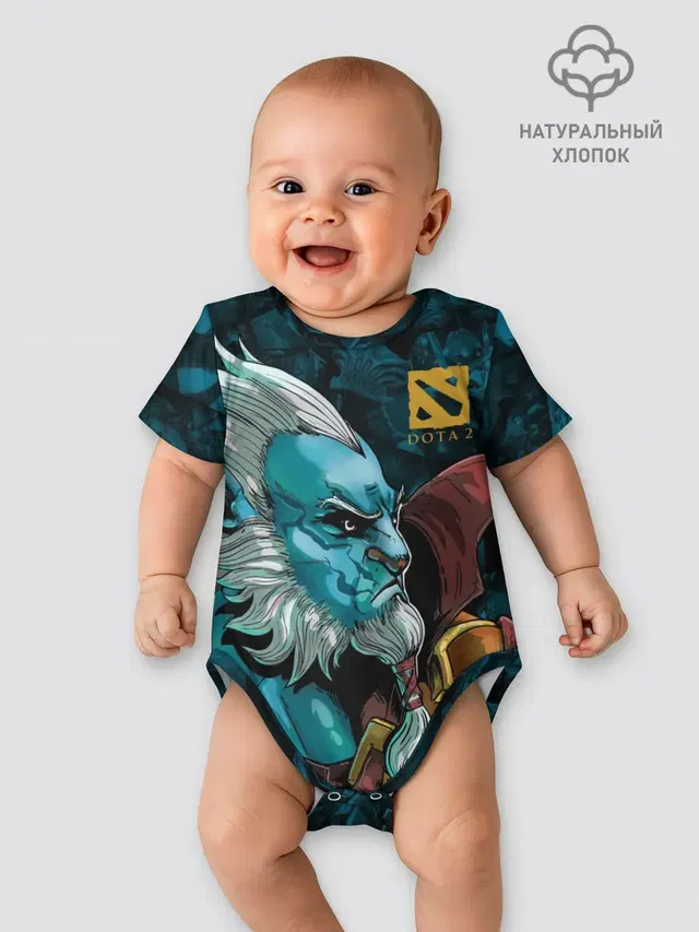 Детское боди с принтом «Dota2 — Фантом Лансер, DOTA 2»