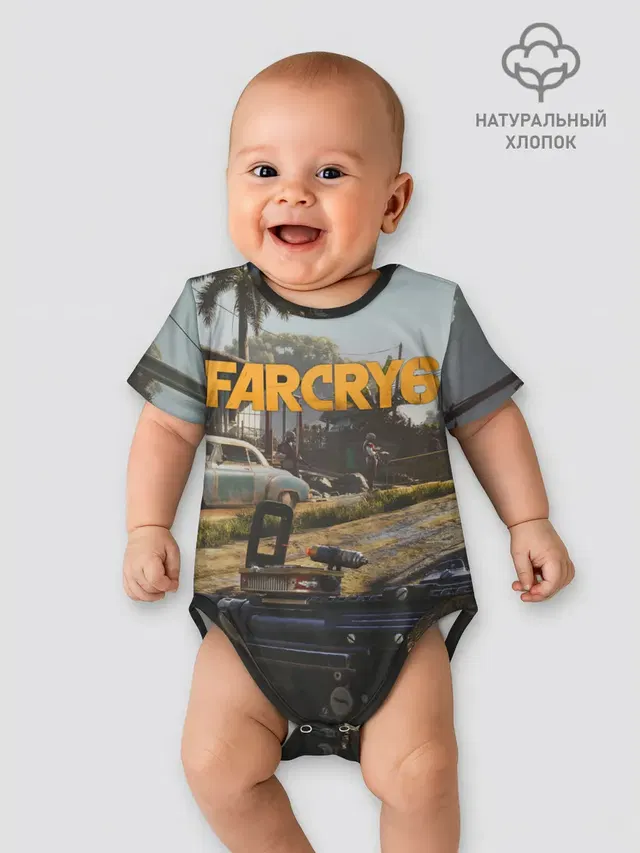 Детское боди с принтом «Far Cry — Far Cry 6 game art»