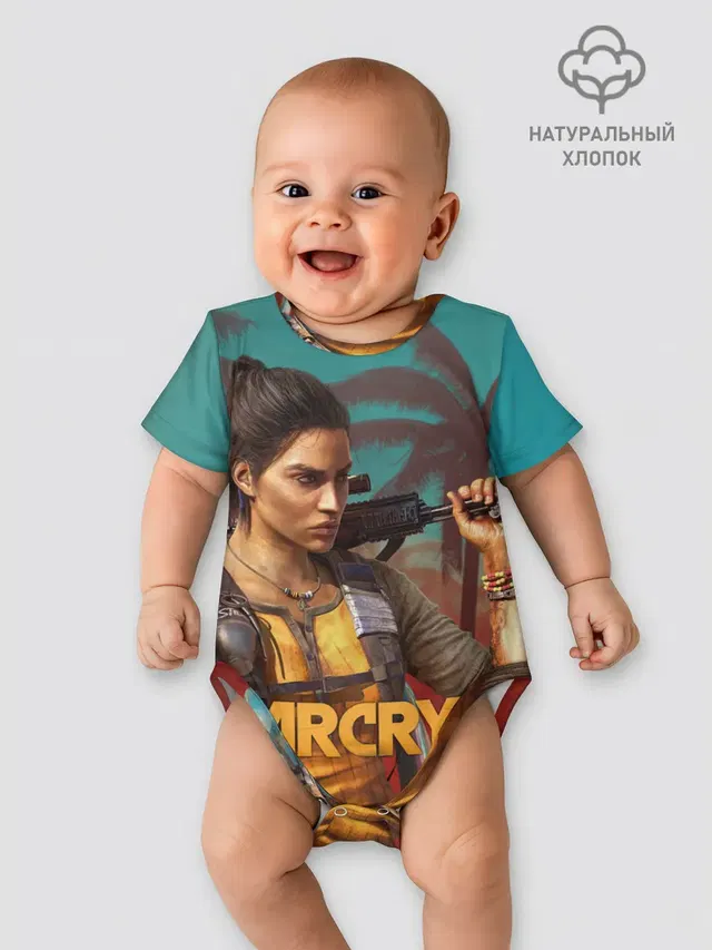Детское боди с принтом «Far Cry — Far Cry Dani Rojas»