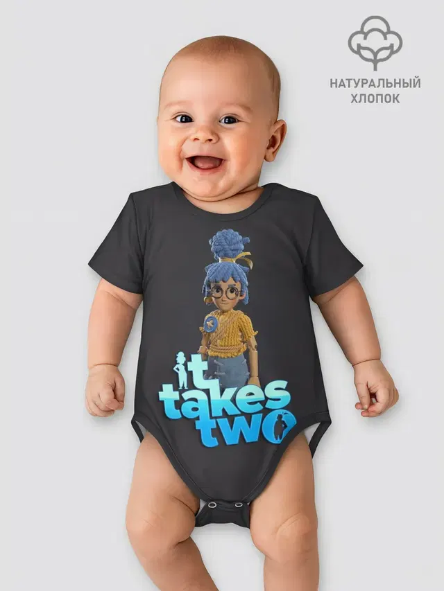 Детское боди с принтом «It takes two — It Takes Two Мэй»
