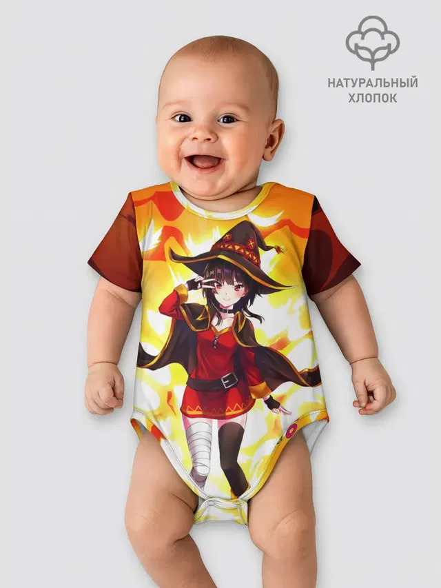 Детское боди с принтом «Коносуба — MeguminKonoSuba»