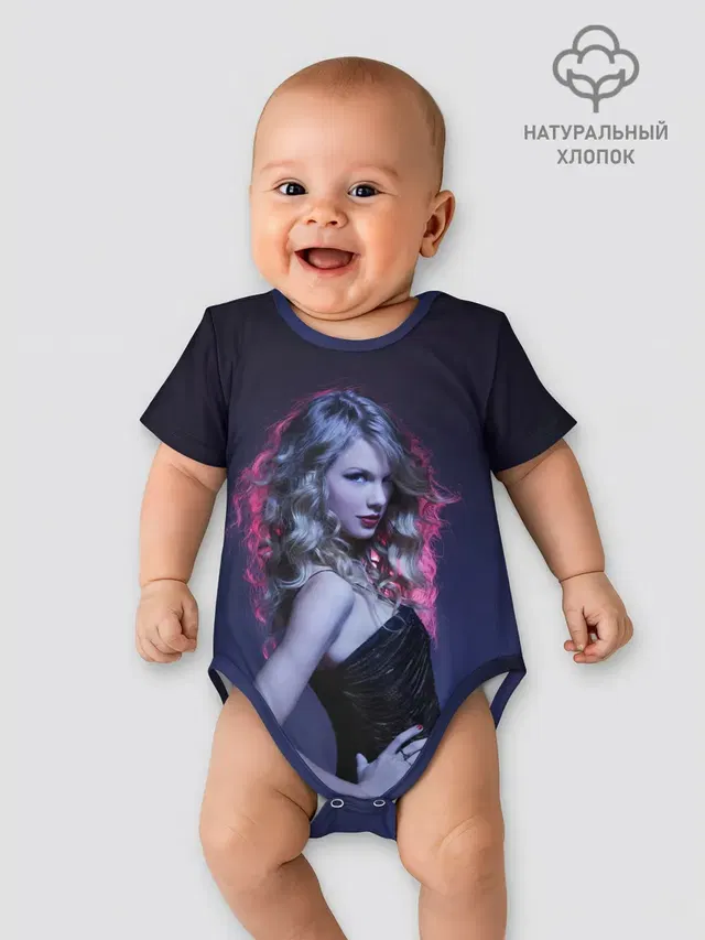 Детское боди с принтом «Taylor Swift — Игривая Тейлор»