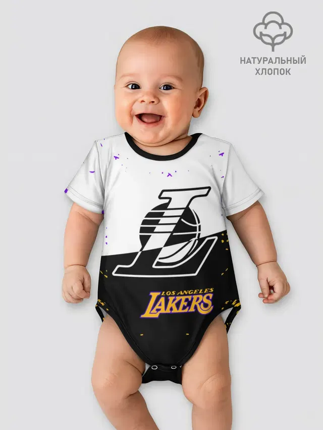 Детское боди с принтом «Лейкерс — Коби Брайант Los Angeles Lakers,»