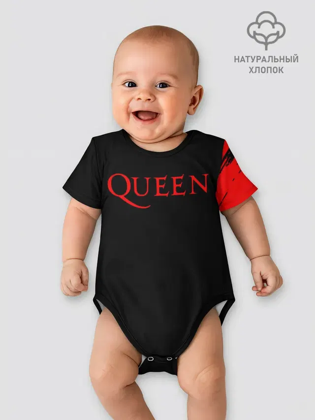 Детское боди с принтом «Queen»