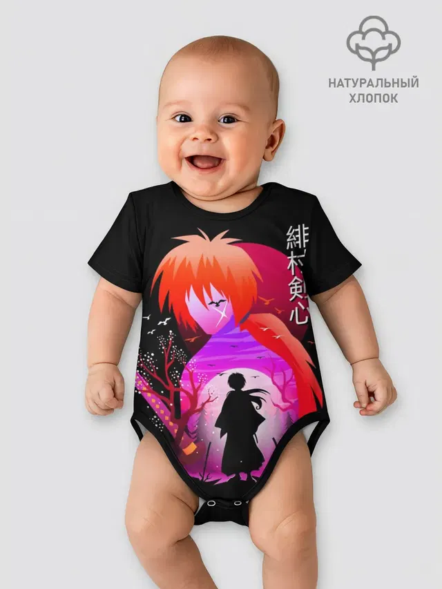 Детское боди с принтом «Rurouni Kenshin»
