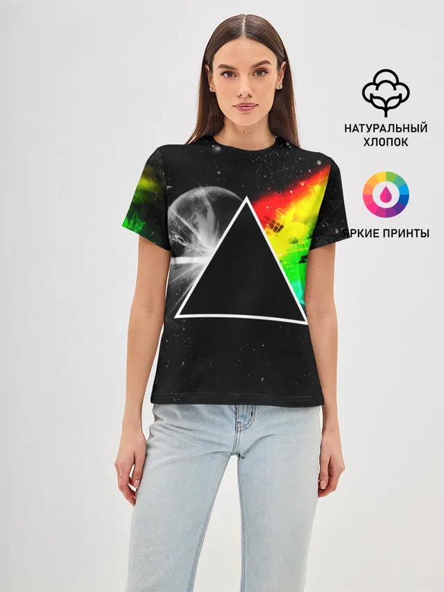 Женская базовая футболка с принтом «Prism»