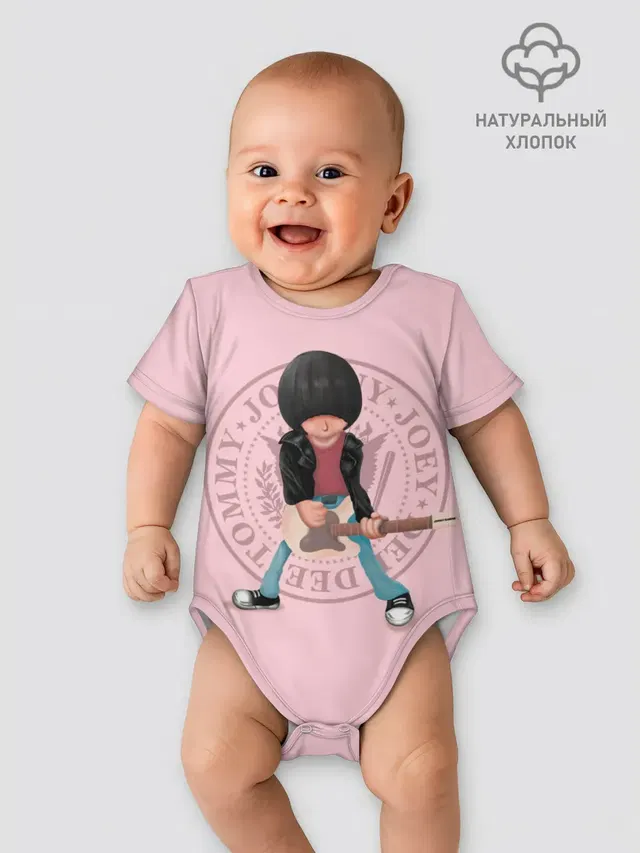 Детское боди с принтом «Ramones — Joey Ramone»