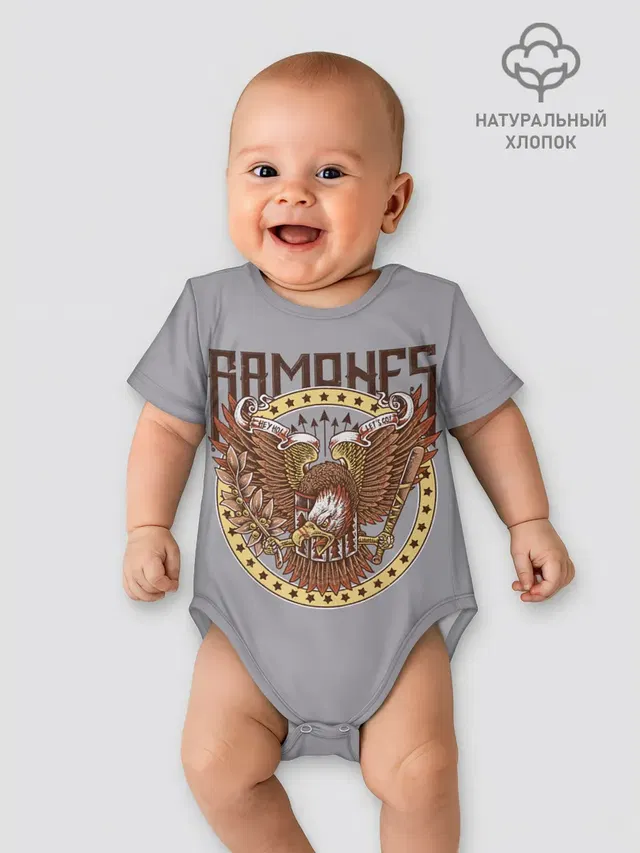 Детское боди с принтом «Ramones — Ramones Eagle»