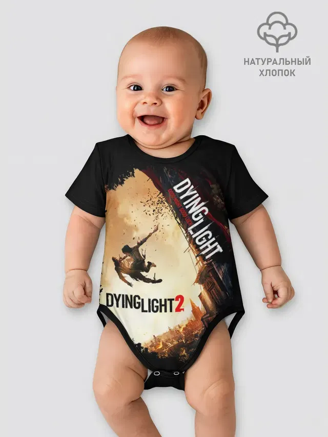 Детское боди с принтом «Dying Light — DYING LIGHT 2 NEW WORLD»