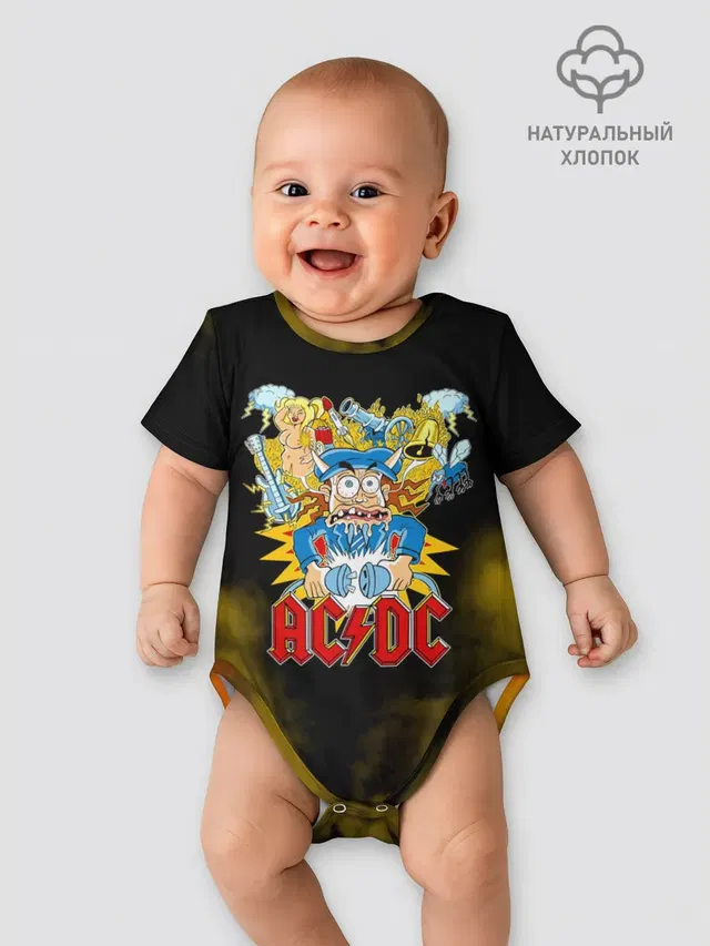 Карикатура Ангус Янг - AC/DC