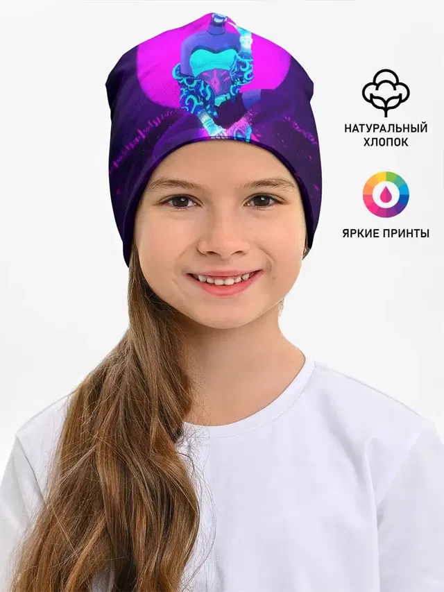 Детская шапка с принтом «Akali — Akali. KDA»