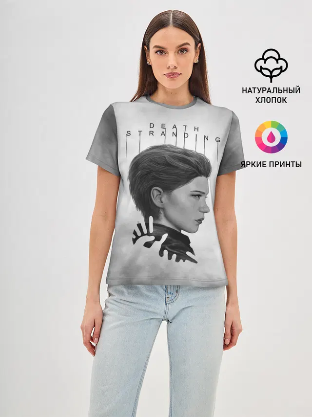 Женская базовая футболка с принтом «Fragile»