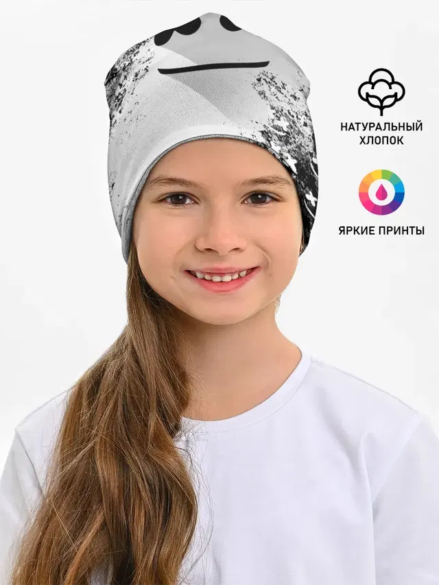 Детская шапка с принтом «Marshmello»
