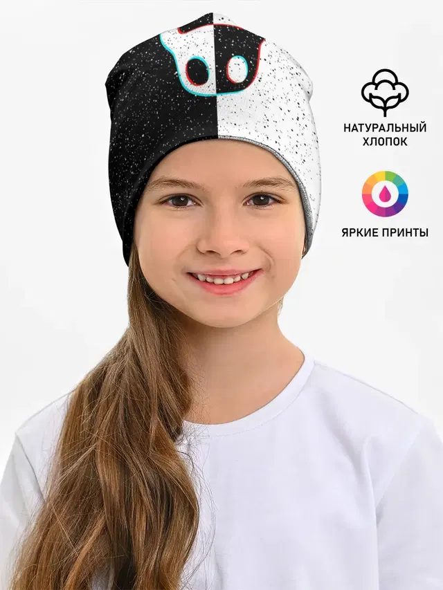 Детская шапка с принтом «Hollow Knight mask»