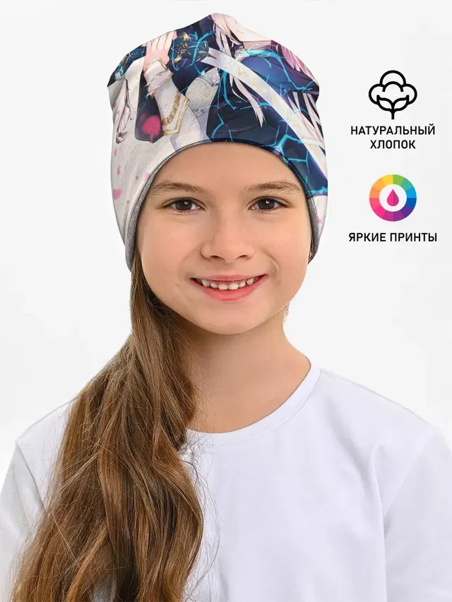 Детская шапка с принтом «Girl with katana»