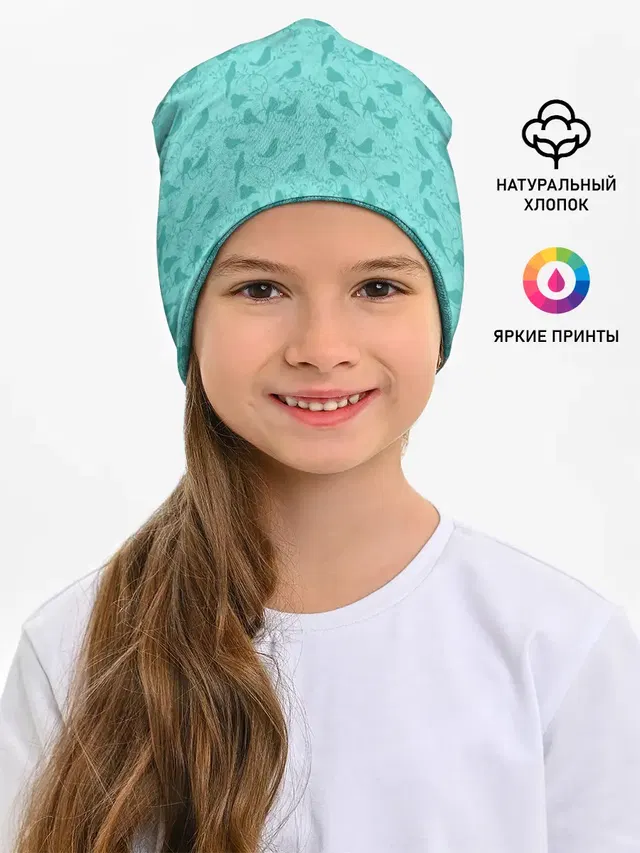 Зеленые птицы летний узор