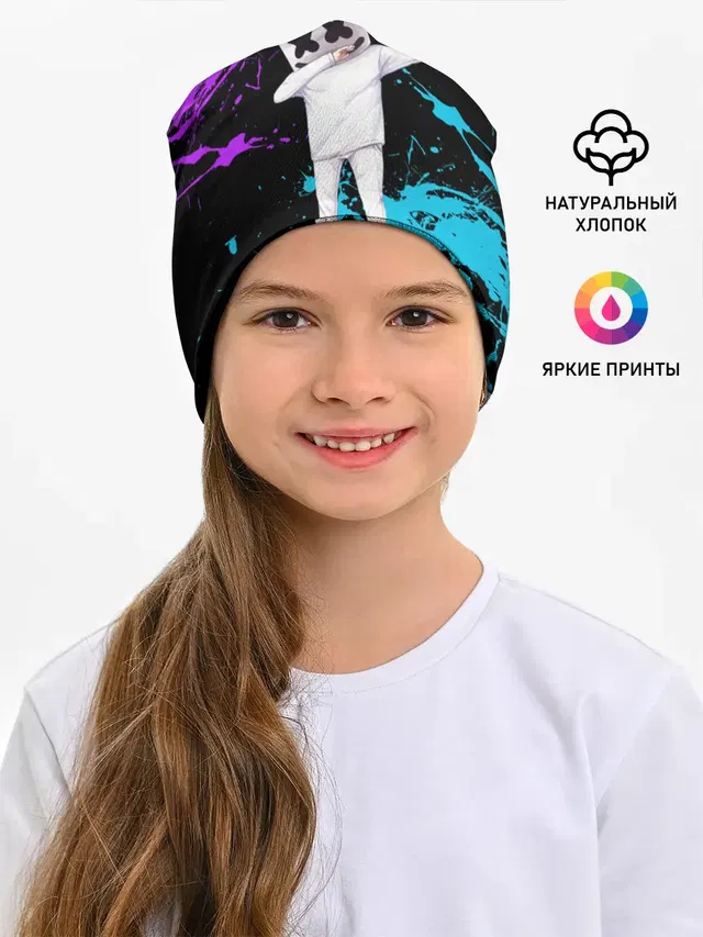 Детская шапка с принтом «Marshmello»