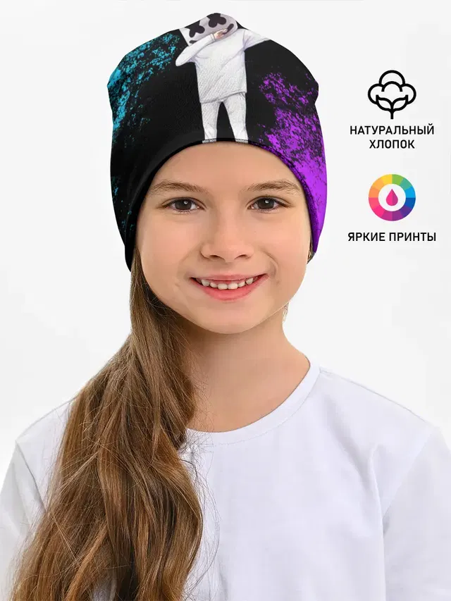 Детская шапка с принтом «Marshmello»