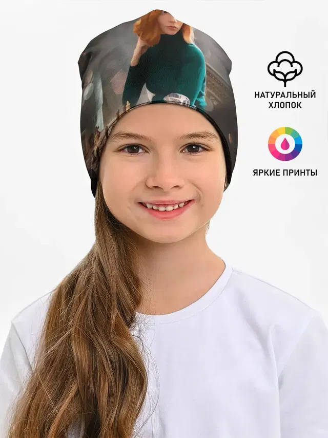 Детская шапка с принтом «Ход королевы — Queens Gambit Ход Королевы»