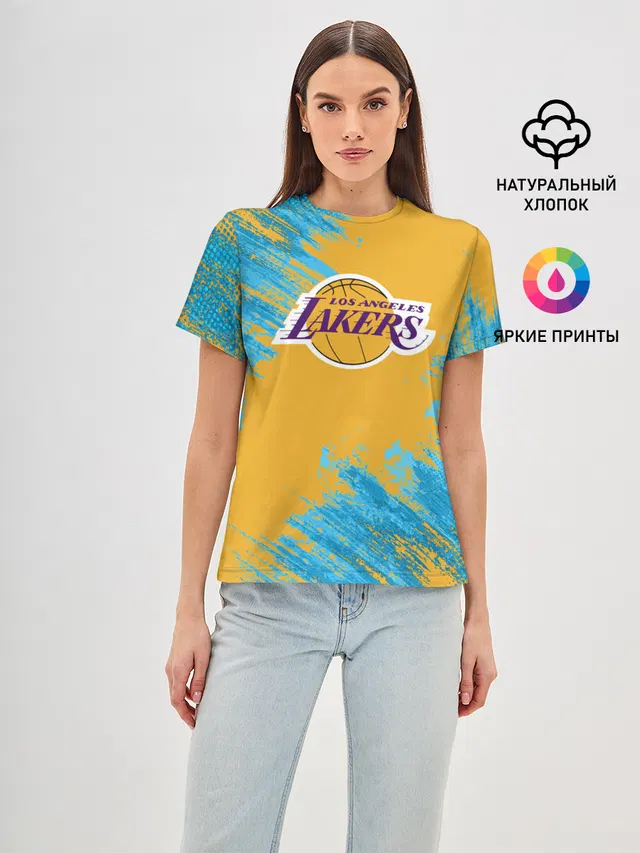 Женская базовая футболка с принтом «Лейкерс — Kobe Bryant»