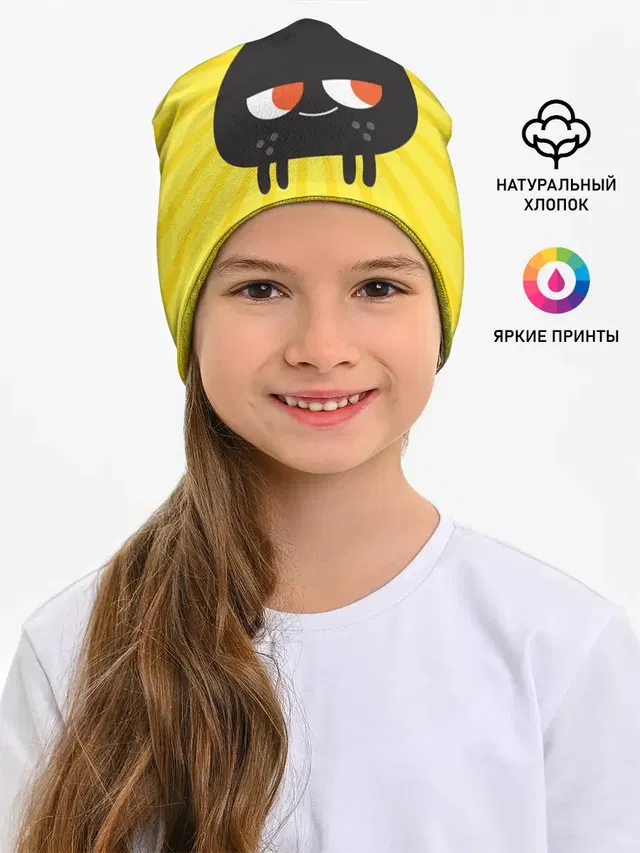 Детская шапка с принтом «Toca Boca — Toca Boca Yellow»