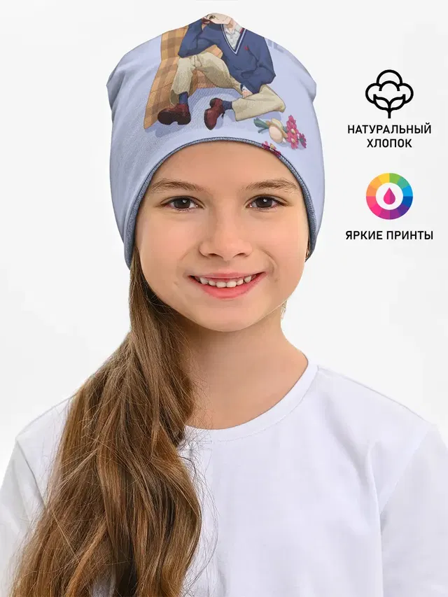 Детская шапка с принтом «Приоритет чудо-яйца — Momoe Girl»