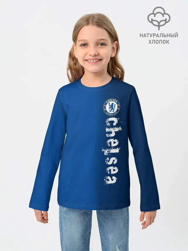 Детский лонгслив с принтом «Chelsea Uniform»
