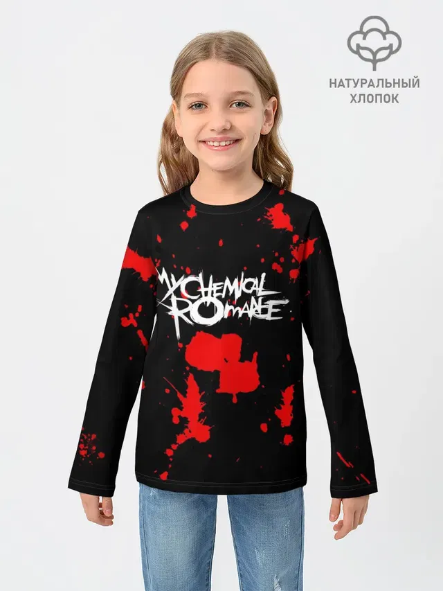 Детский лонгслив с принтом «My Chemical Romance»