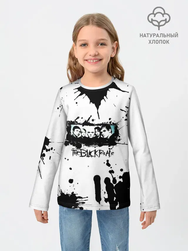 Детский лонгслив с принтом «My Chemical Romance — We are the black parade»