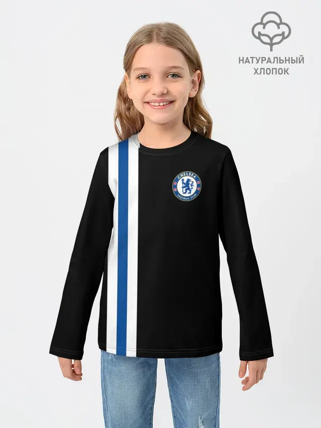 Детский лонгслив с принтом «Chelsea — Line Сollection 2»