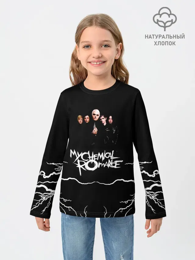 Детский лонгслив с принтом «My Chemical Romance»