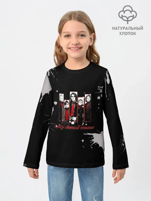 Детский лонгслив с принтом «My Chemical Romance»