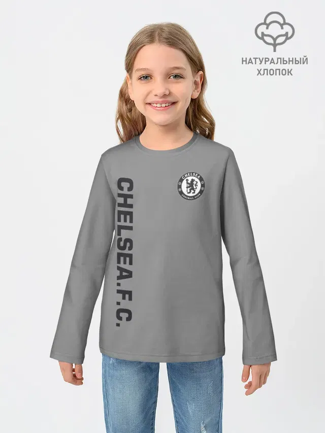 Детский лонгслив с принтом «Chelsea F.C. — Chelsea Uniform»