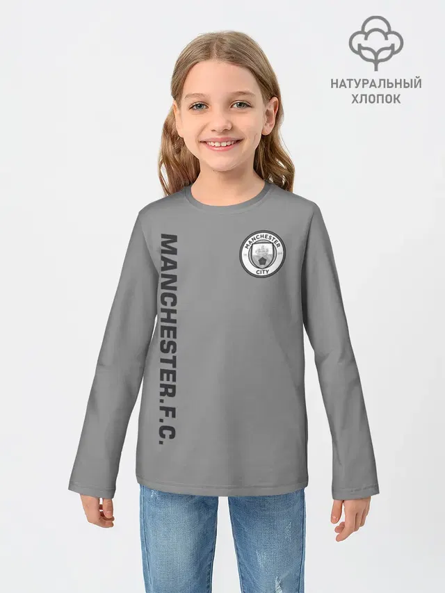 Детский лонгслив с принтом «Manchester City F.C. — F.C.M.C. 2018 Vintage»
