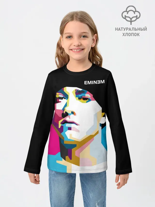 Детский лонгслив с принтом «Pop Art»
