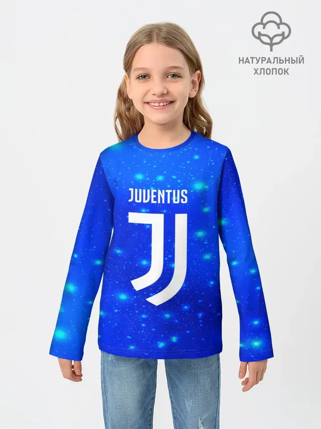 Детский лонгслив с принтом «Ювентус — Juventus space collection»