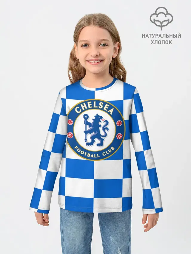 Детский лонгслив с принтом «FC Chelsea»