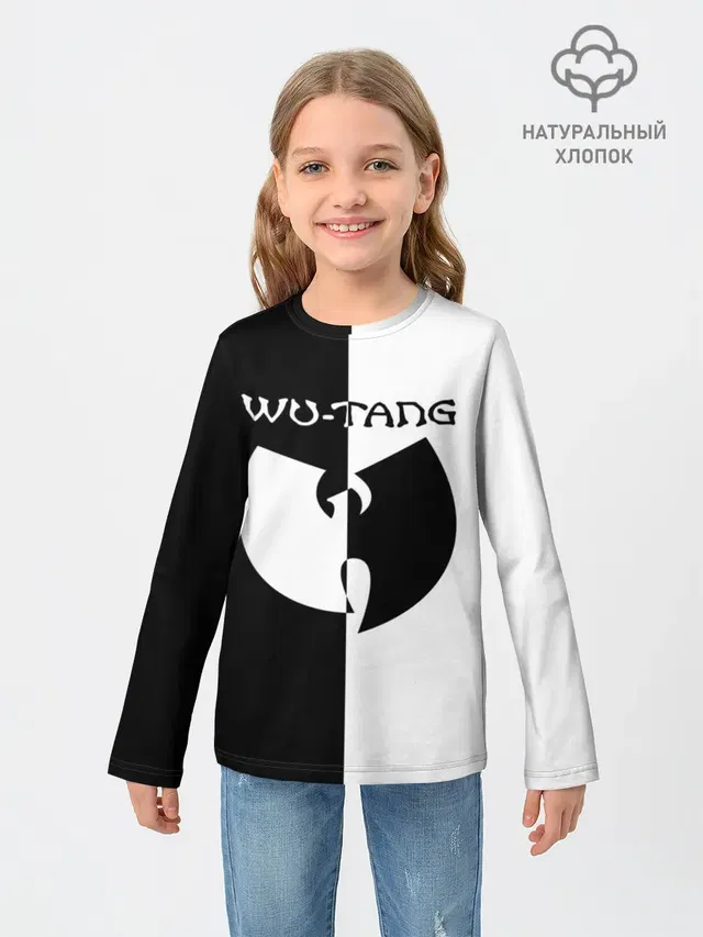 Детский лонгслив с принтом «Wu-Tang Clan»