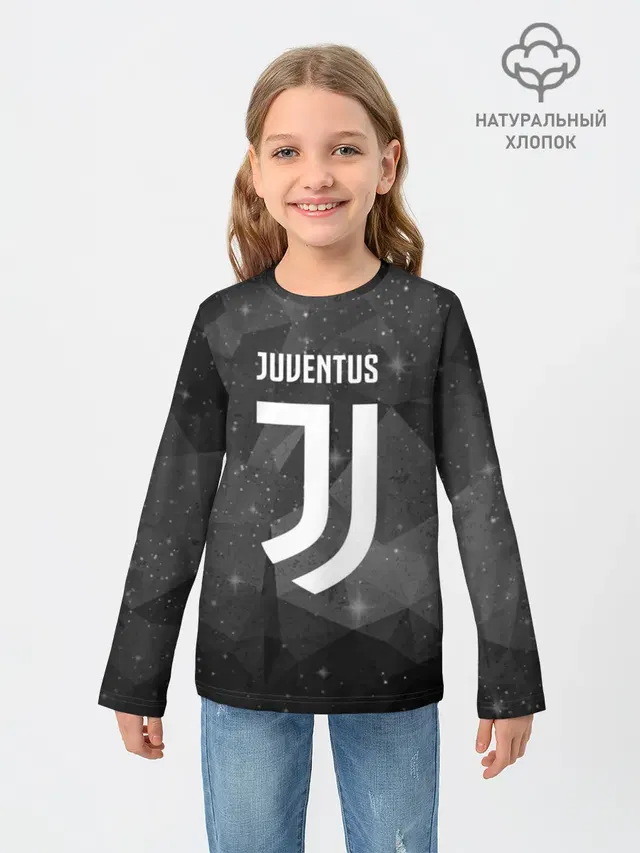 Детский лонгслив с принтом «Ювентус — Juventus Cosmos»
