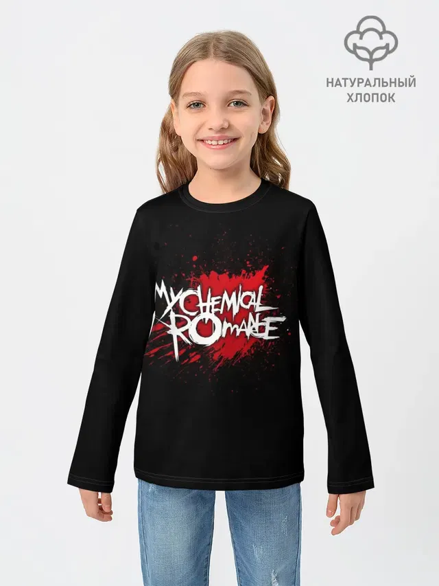 Детский лонгслив с принтом «My Chemical Romance»