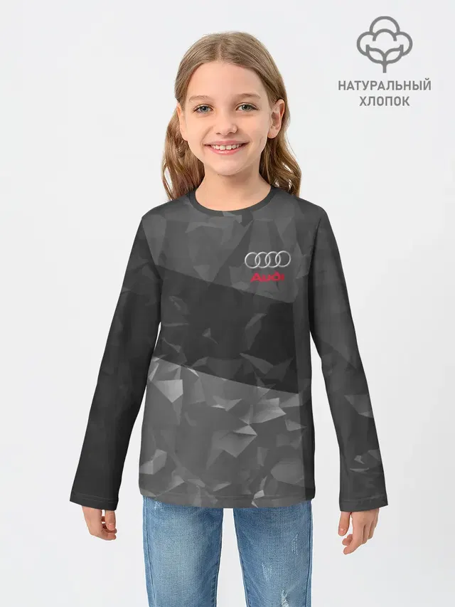 Детский лонгслив с принтом «Audi — AUDI SPORT»