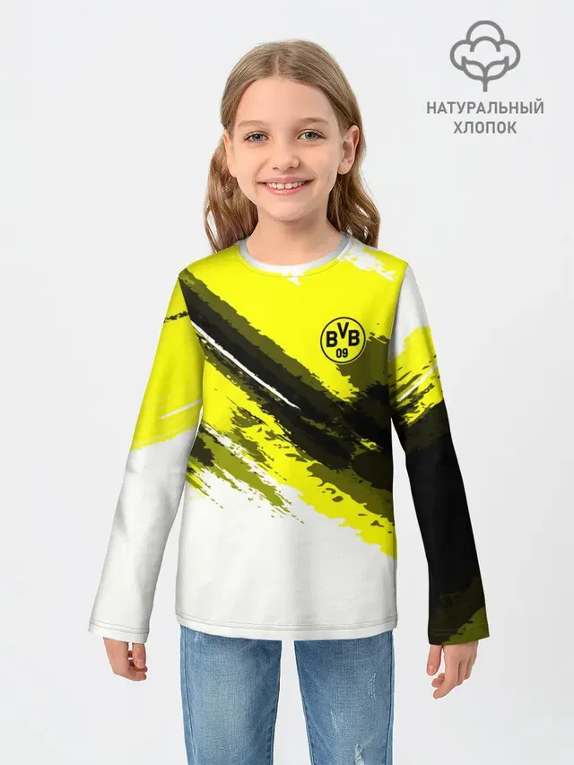 Детский лонгслив с принтом «FC Borussia Original 2018»