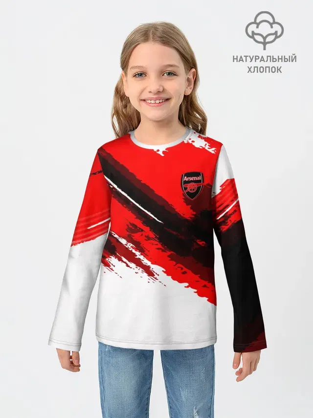 Детский лонгслив с принтом «FC Arsenal Original 2018»