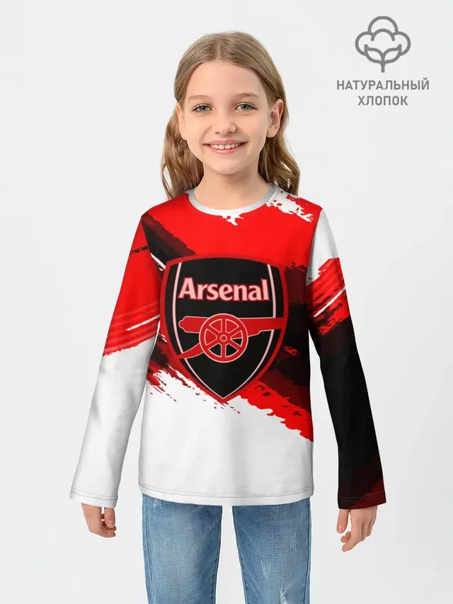 Детский лонгслив с принтом «Arsenal Sport Style»