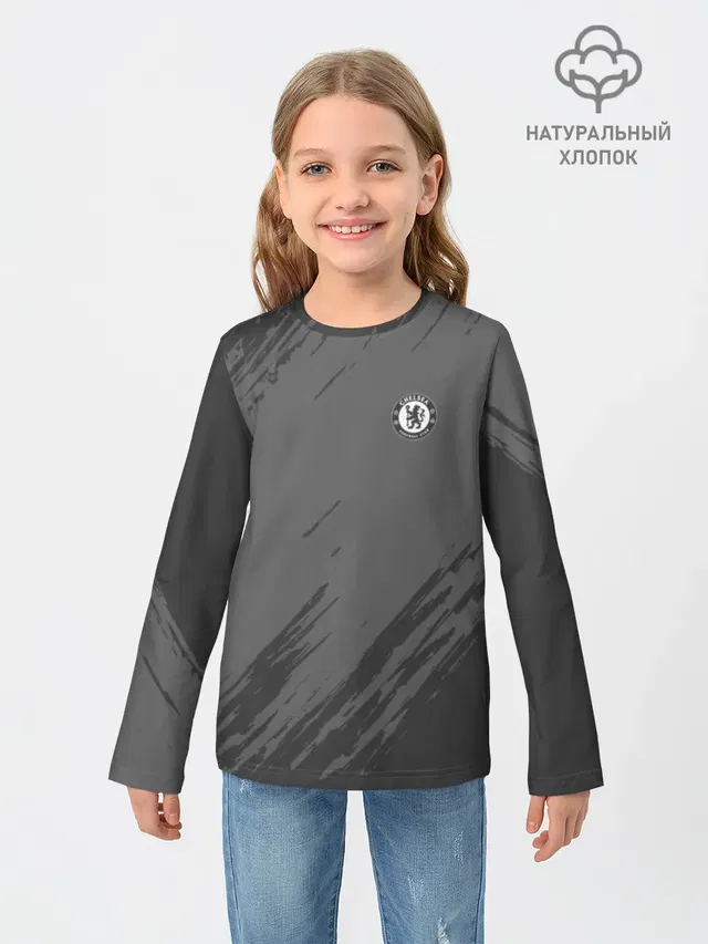 Детский лонгслив с принтом «Чеinternal Chelsea — Chelsea Uniform»