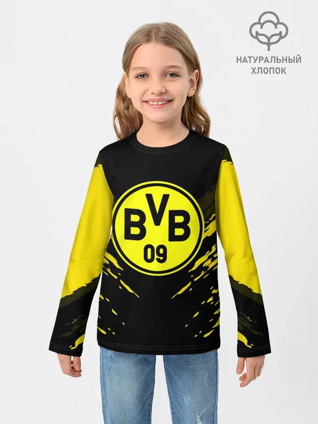 Детский лонгслив с принтом «Borussia Sport»