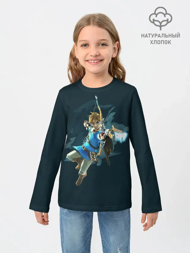 Детский лонгслив с принтом «The Legend of Zelda»