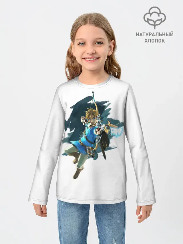 Детский лонгслив с принтом «The Legend of Zelda»