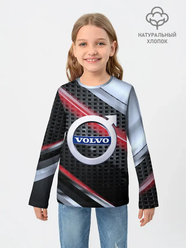 Детский лонгслив с принтом «Volvo — VOLVO high speed collection»