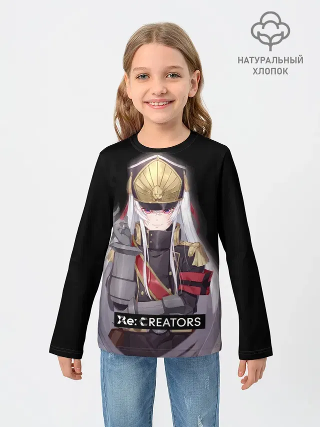 Детский лонгслив с принтом «Re:Creators — Re:Creators 3»